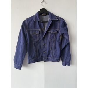 Vintage Phoenix Denim Jacket Womens XXS Jean Trucker Classic Casual Style 80s